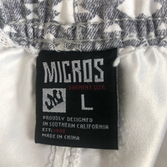 Micros Mens Tropical Palm Swim Trunks w/ pockets Lg - Picture 7 of 7